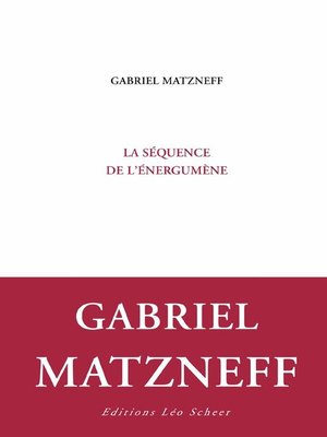 cover image of La séquence de l'énergumène